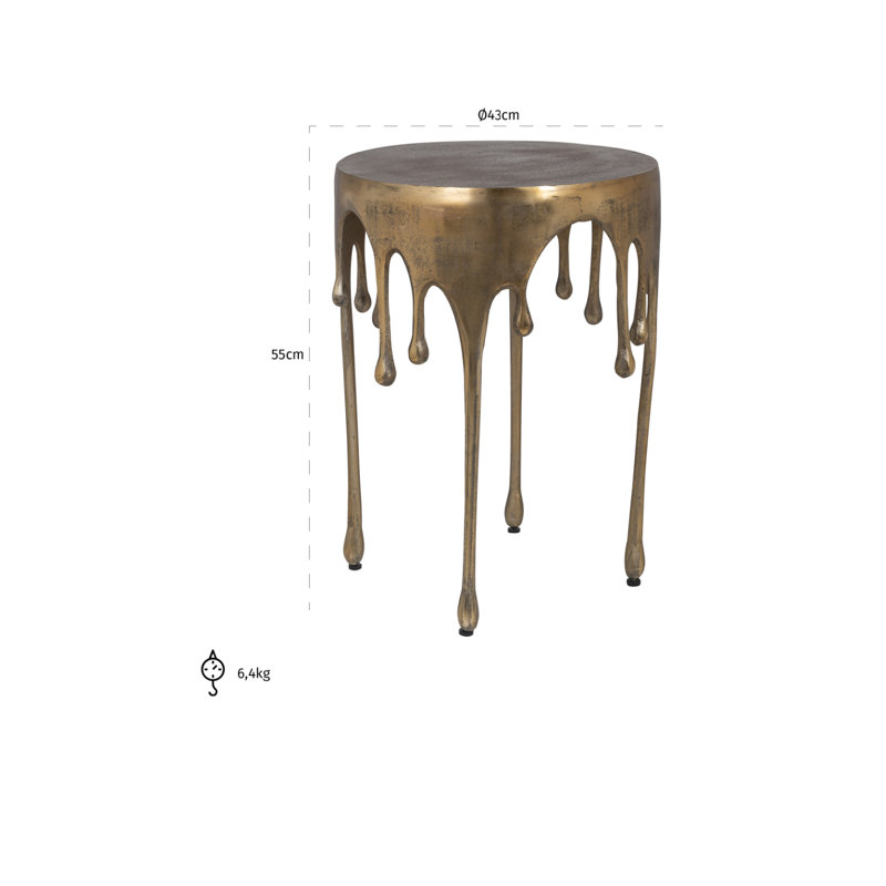 End Table, Brass