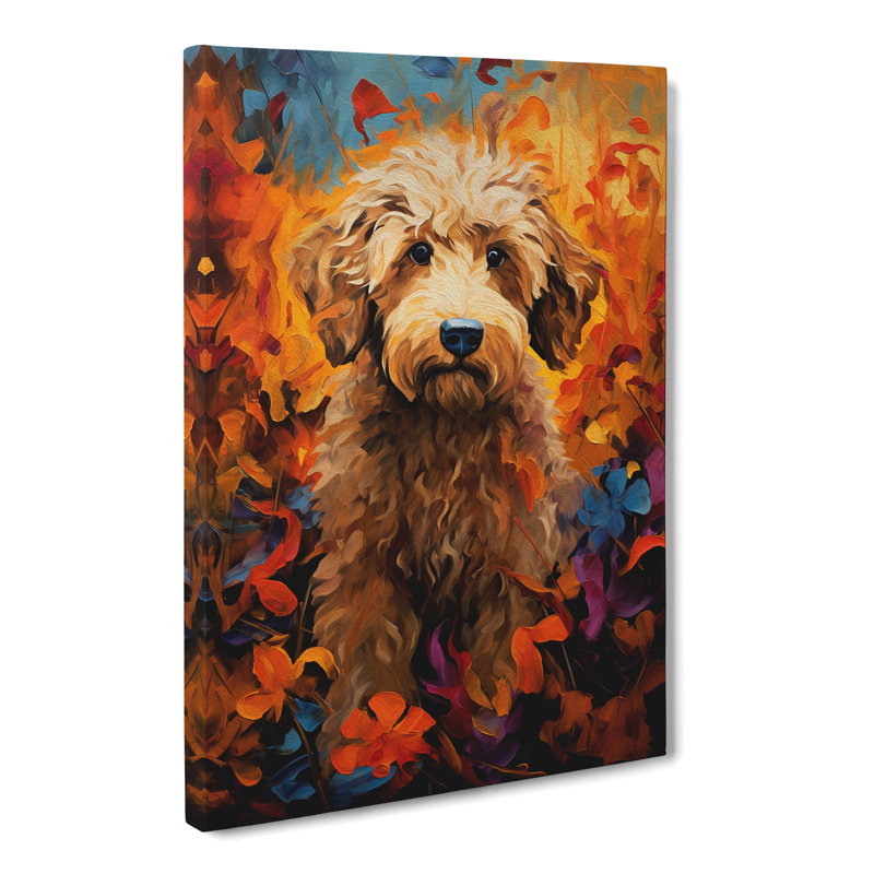 Labradoodle Tachisme - No Frame Print, 76cm H x 50cm W x 3cm D