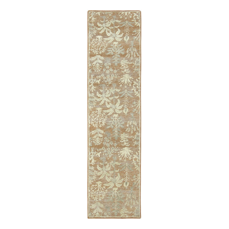 Handmade Silk Floral Area Rug