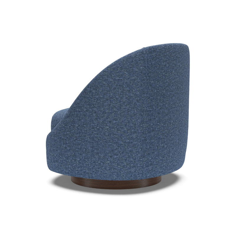 Artistica Upholstery Swivel Side Chair, Blue/Aqua