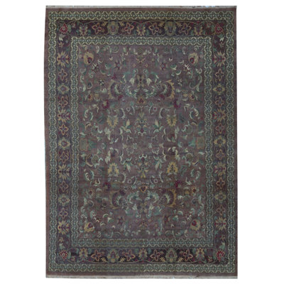 Hand-Knotted High-Quality Rust Area Rug