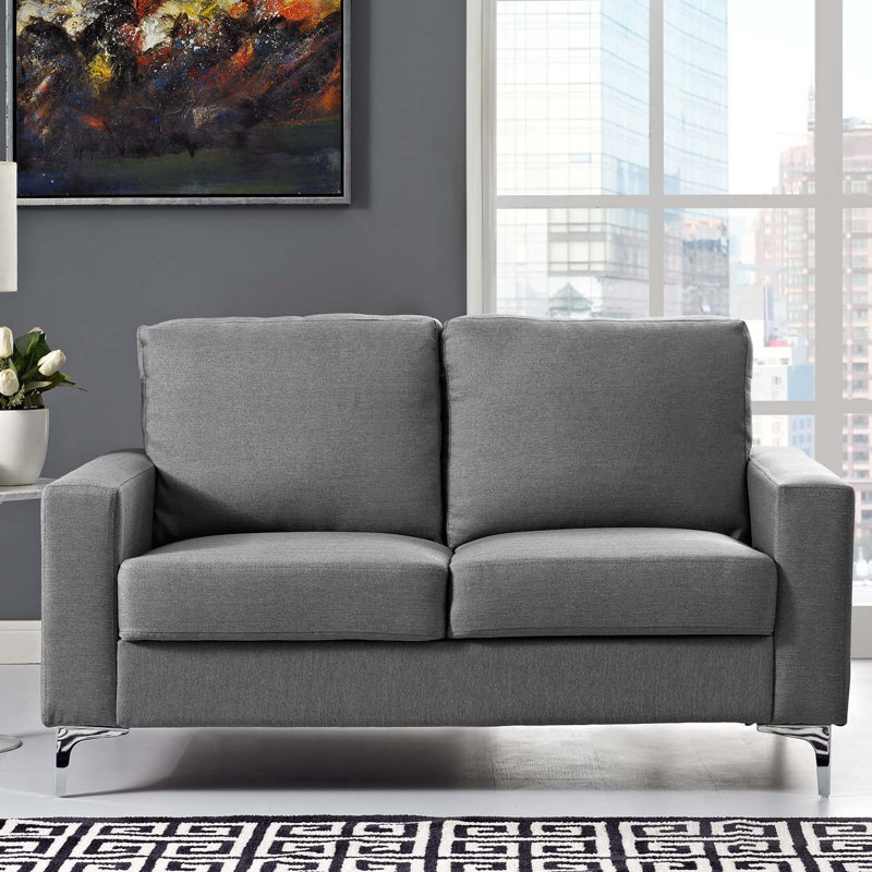 Allure Upholstered Sofa by Modway, Gray