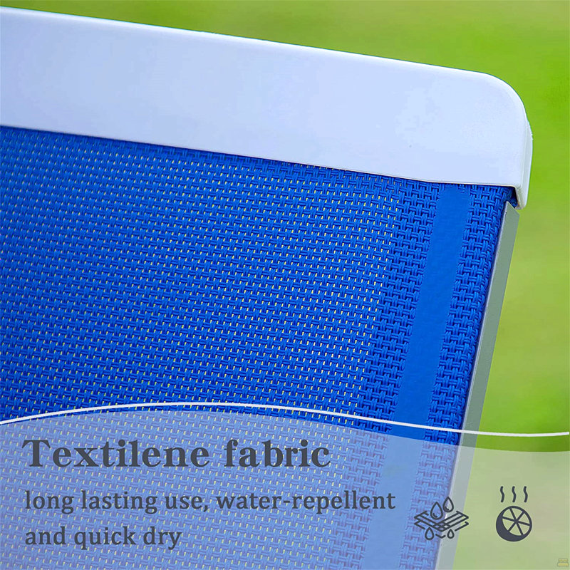 Méridiennes de patio réglables en aluminium