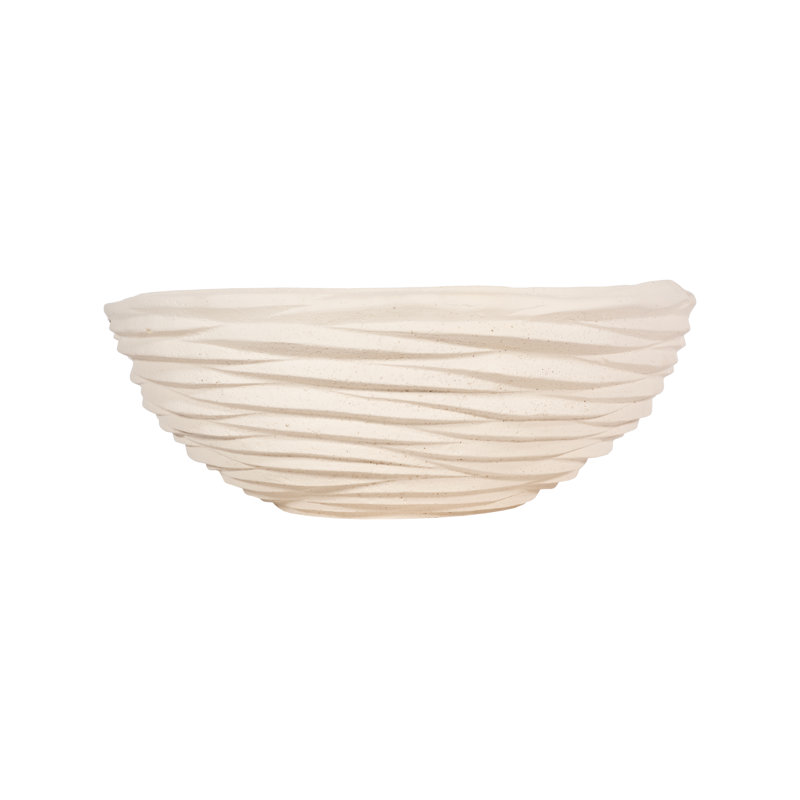 Waves Resin Bowl in Ivory