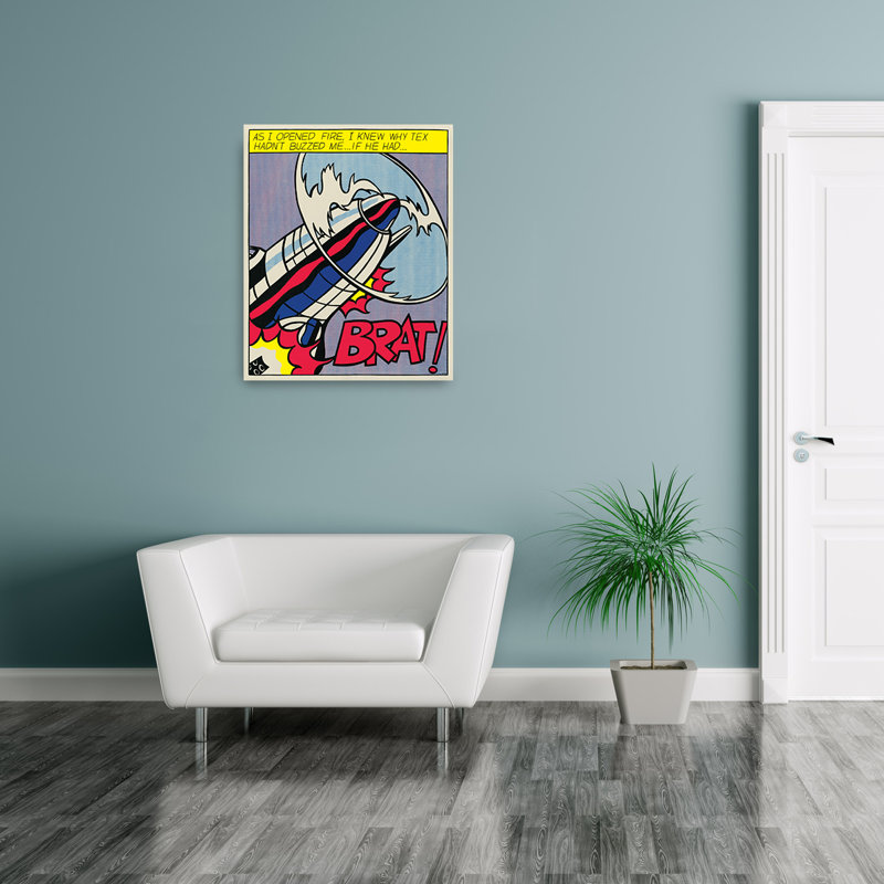 Roy Lichtenstein - No Frame Print on Wood