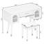 Ensemble de coiffeuse et coiffeuse Elegant-788270991