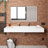 Pyramid 72" Wall Mounted Rectangular Solid Surface Bathroom Trough Sink in Matte Finish - White, With Faucet Holes-635912827-608558802