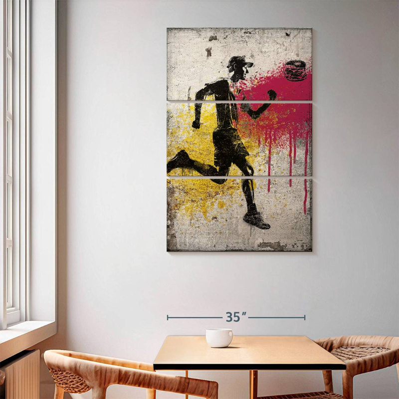 Sireci Runner Chasing Burger, 65" H x 42" W
