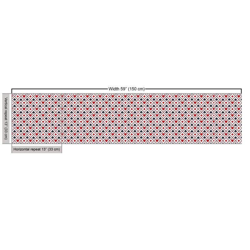 Charro Holdem Gambler Hearts Spades Diamons Multi-Purpose Fabric