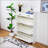Narrow Shoe Storage Cabinet With 3 Hidden Flip Drawers & 2 Storage Drawers, Perfect For Entryways And Hallways-567257197