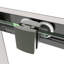 Porte de douche coulissante de 56 à 60 po x H 72 po avec porte en verre trempé de 1/4 po-114613318