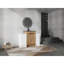 Meuble-lavabo autoportant de 48 pouces avec lavabo en céramique noire et 2 armoires de rangement, porte à fermeture douce, armoire 02424IMO + 0312 * 2, ensemble KD-841477587-841477589