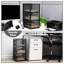 Mind Reader Multipurpose Cart with Drawers, Rolling Office Organizer and Storage Cabinet, Metal Mesh, Black