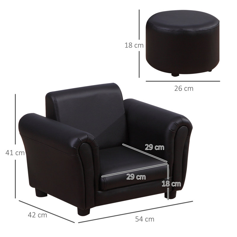 Quinlan Children's Chair, Black