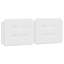 Structure de lit vidaXL sans matelas Zadar blanc 137 x 190 cm-116118617