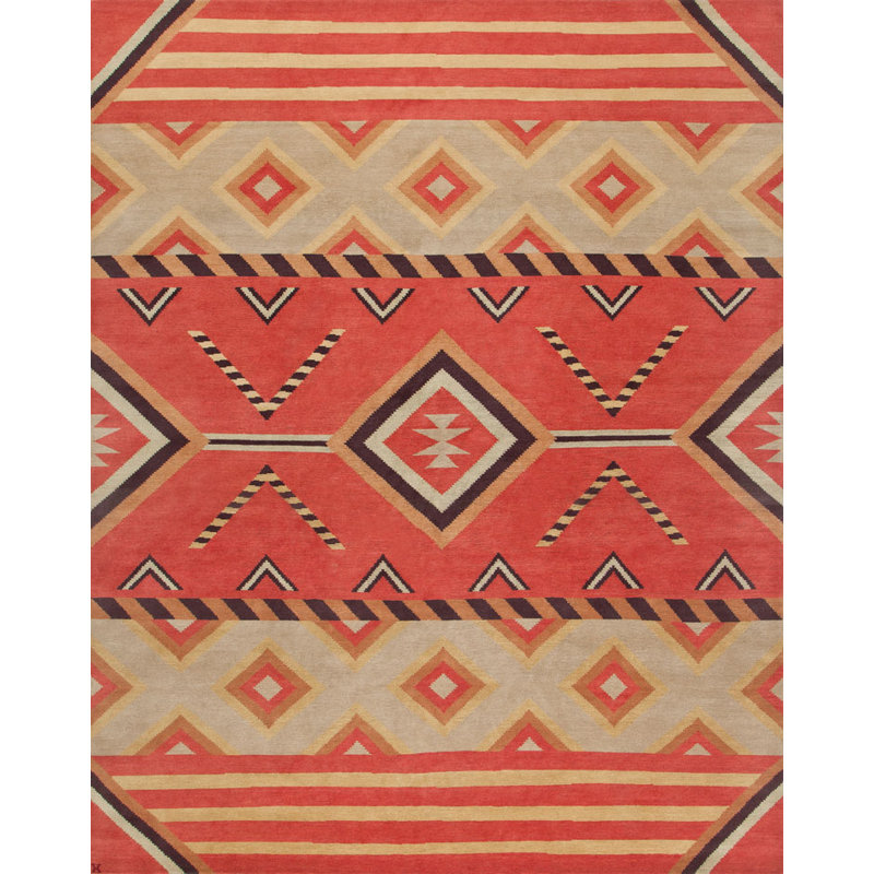Mesa Wool Southwestern Area Rug, Rectangle 4' x 6'