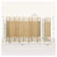 Paravent 8 panneaux pliable avec cadre en bois d'acacia et bambou naturel