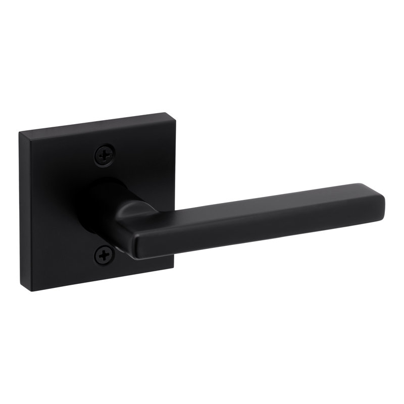 Levier de porte de passage Halifax pour couloir / garde-robe, Passage, Noir mat