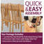 Sorrento 4 -Person Extendable Oak Solid Wood Dining Set-94103713