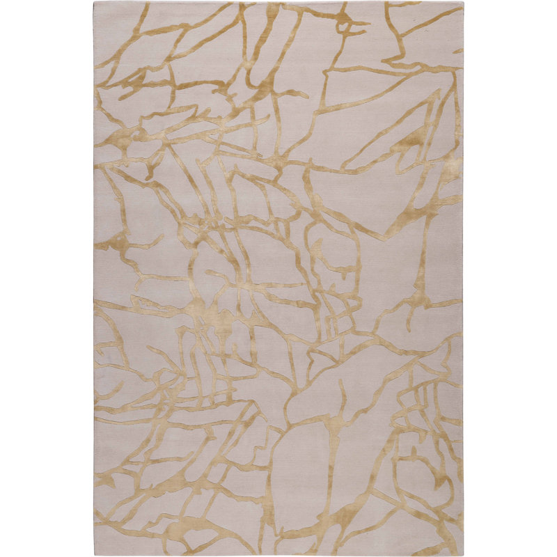 Kelly Wearstler Tracery Gold Area Rug, Rectangle 5' x 7'6"