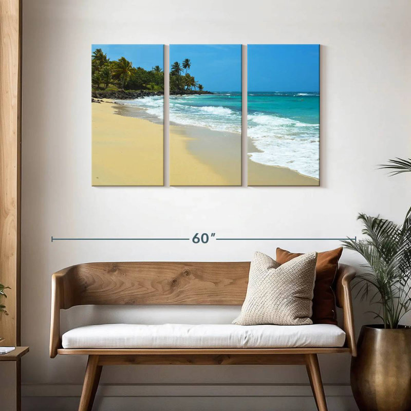 Plage Gillard dans les Caraïbes, H 28 po x l 45 po
