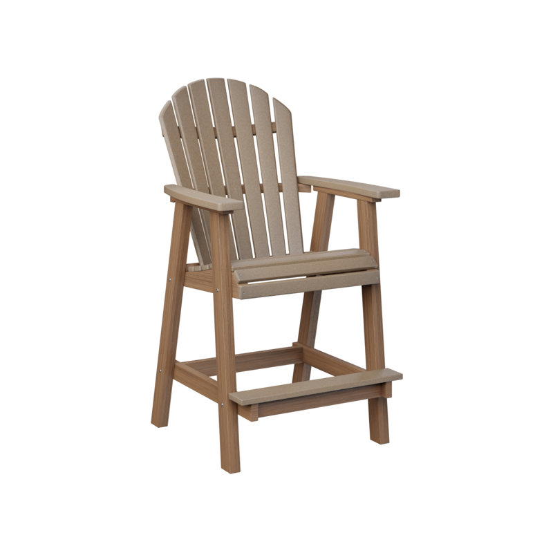 Chaise de bar berlinoise Berlin, Antique Mahogany, Weatherwood