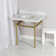 Templeton Marble Oval Console Bathroom Sink with Overflow