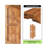 Arrow Design Color Solid Pine Wood Unassembled Door with Black Rustic Installation Hardware Kit-71801418-71801431