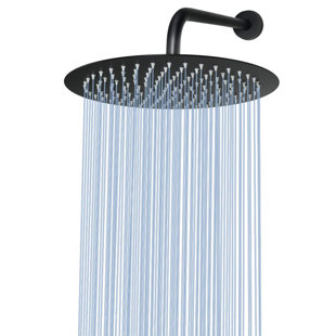 Tête de douche carrée à pluie haute pression 12 pouces - Plafonnier en acier inoxydable