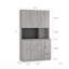 Versatile Kitchen Pantry Cabinet with Charging Station and LED Lights, Ideal for Modern Homes and Efficient Storage.-1720396884