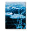 Structure de glace bleue et blanche I - peinture sur toile-60161603-60161602