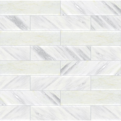Carreau de marbre et plancher poli 6 po x 24 po Castella Cambria