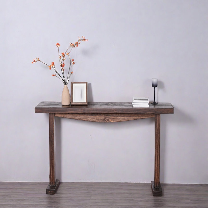 Solid Pine Wood Console Table, 29.5" H x 55.1" W x 11.8" D