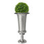 Vase argenté, 24,75 pouces