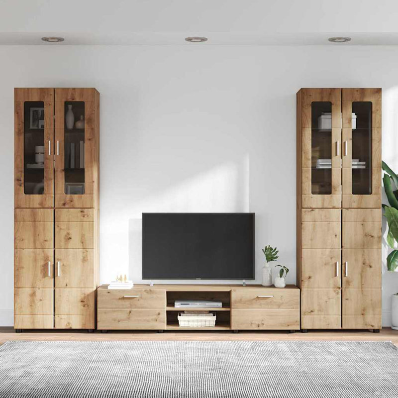 Unfinished Entertainment Centre for TVs up to 88", Artisan Oak