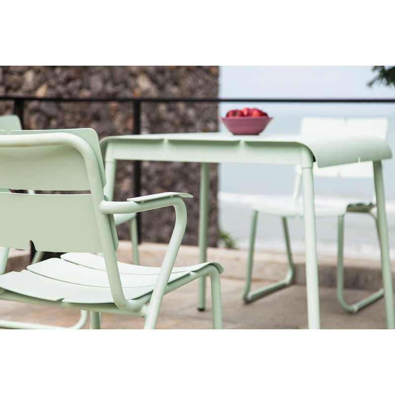 Corail Outdoor Square Dining Table, Gray
