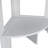 Modern Corner Shelf With Three Shelves,White-878057961
