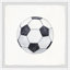 Reproduction encadrée de ballon d'entraînement de soccer Bowerbank