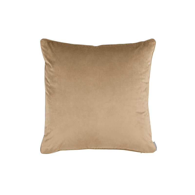 Milo Unquilted Velvet Square Pillow Cover & Insert, Yellow
