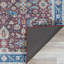 Tapis de cabernet/bleu intérieur tissé à la machine en polyester kerman Hallsville-1683107967