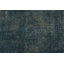 Tapis unique en laine 6 pi 5 po x 9 pi 2 po des années 70 Hadlie - bleu