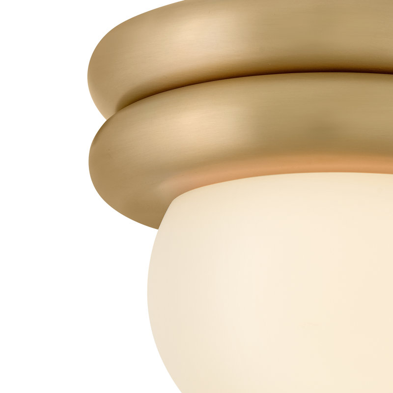 Plafonnier encastré convertible Lark Noa, Lacquered Brass