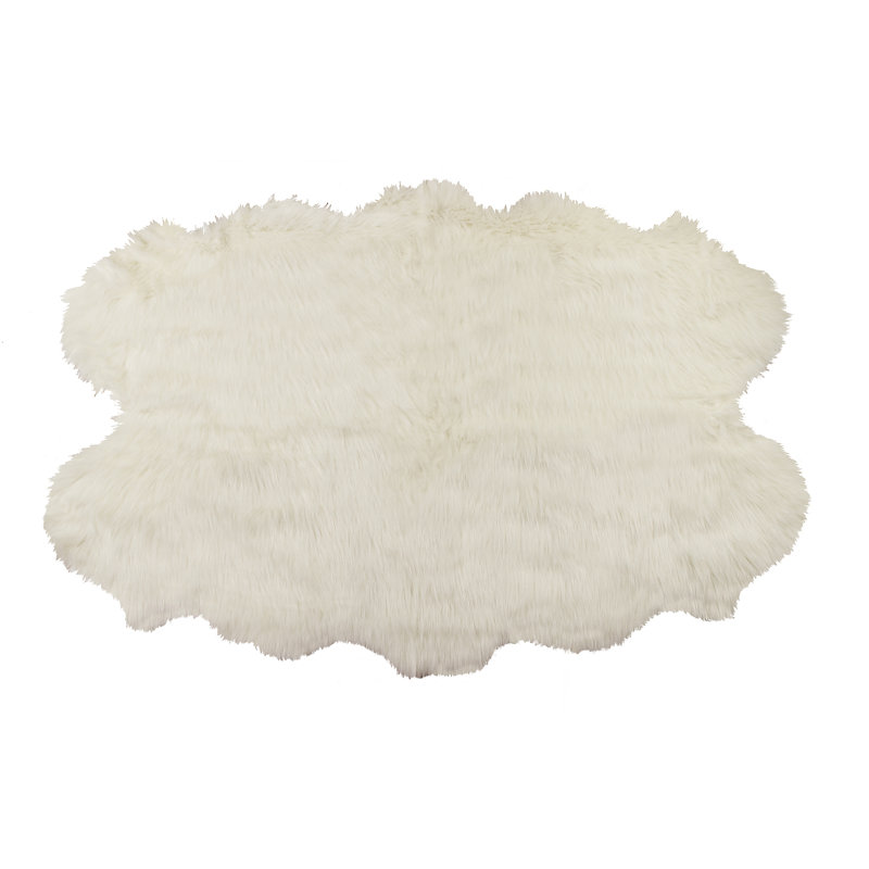 Tapis blanc Laperle Quattro