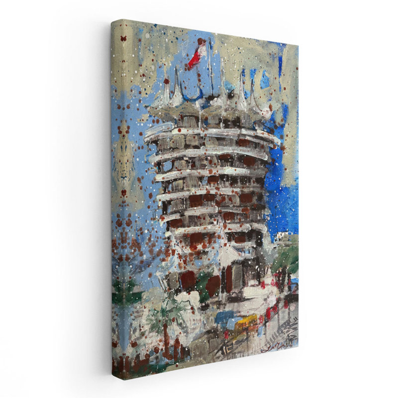 Bahrain Track Tower - reproduction d'art sur toile, H 30 po x l 20 po