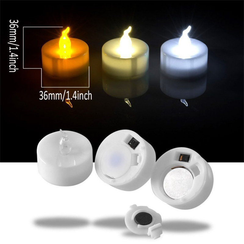 Unscented Flameless Votive Candle, Yellow