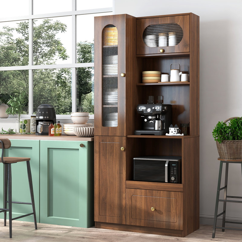 Rangement multifonctionnel pour garde-manger avec tiroirs et porte Farmstead