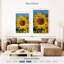 Harnek, tournesols, papillons, saison estivale-108528996