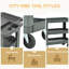 Chariot utilitaire roulant à 3 couches avec roues, supporte 600 lb, capacité robuste pour les espaces de rangement de garage et la cuisine, pour une utilisation intérieure et extérieure, chariot à outils durable