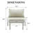 Patio Curved 6-Person Conversation Set with Cushions-1704733241