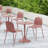 Khyson Stackable Dining Chairs for Indoors or Outdoors with Full Back Contoured Seat and Steel Legs-635649260